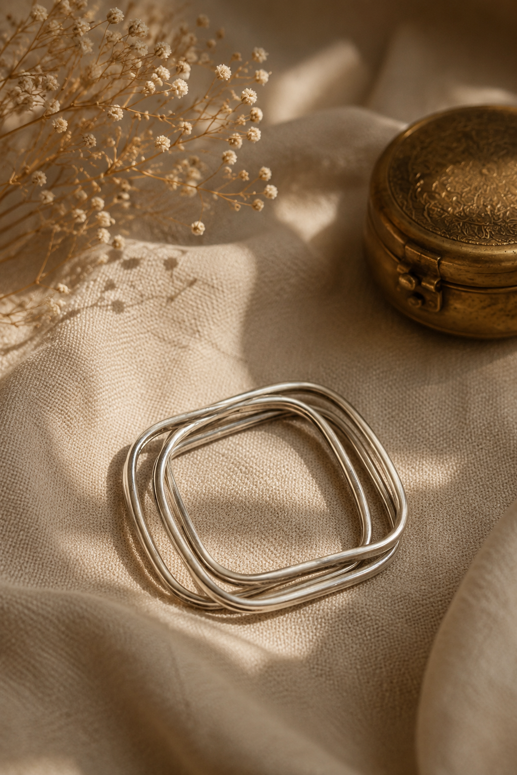 Myra Bangle Stack (Set of 3 Entwined Bangles)
