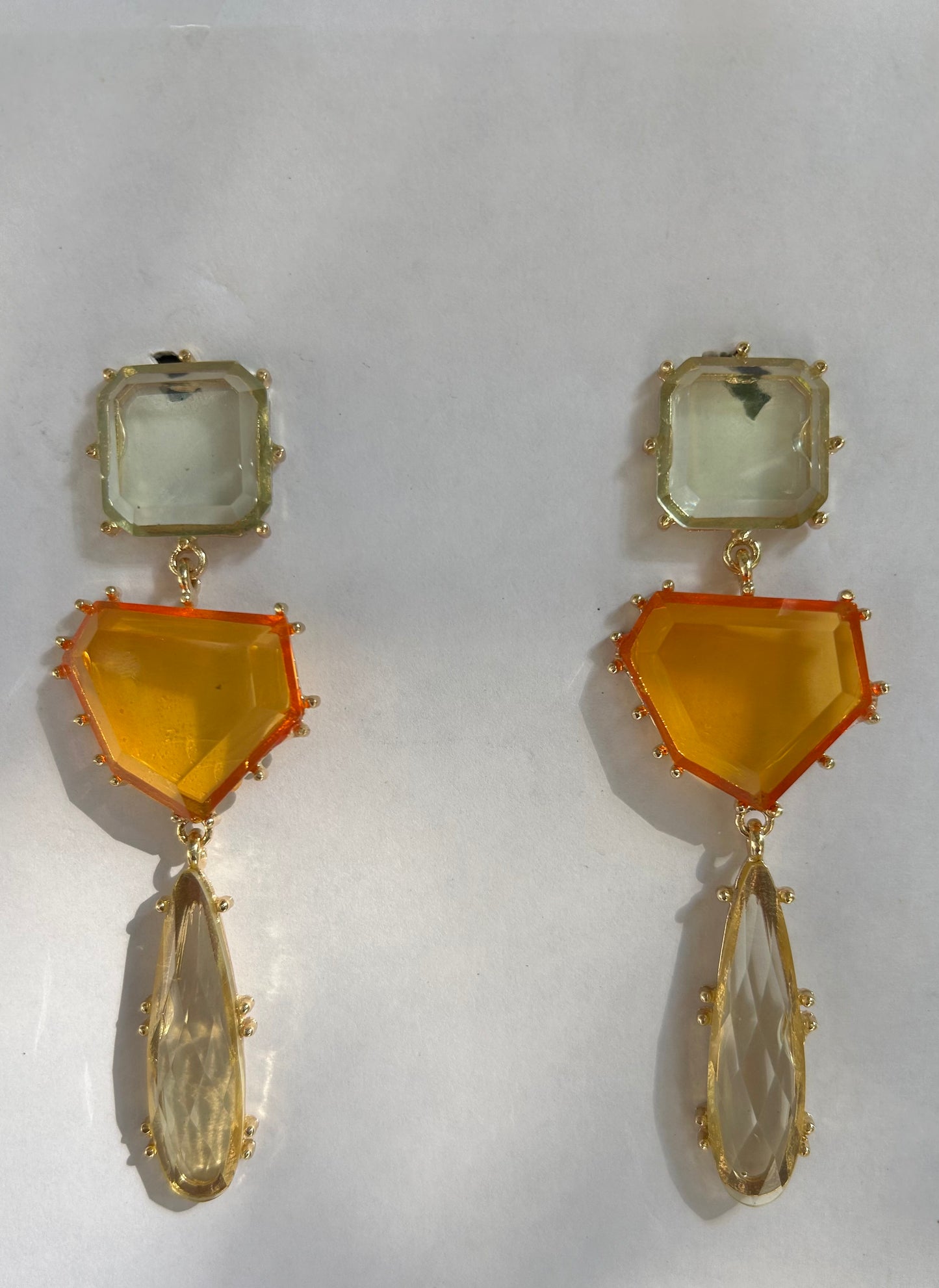 Dariyana Tangerine Earrings