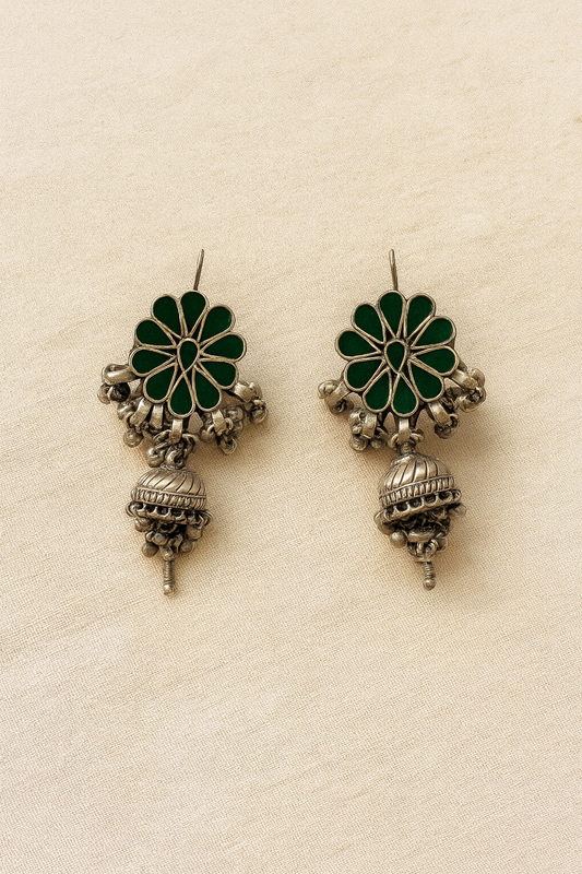 Dariyana Olive Earrings
