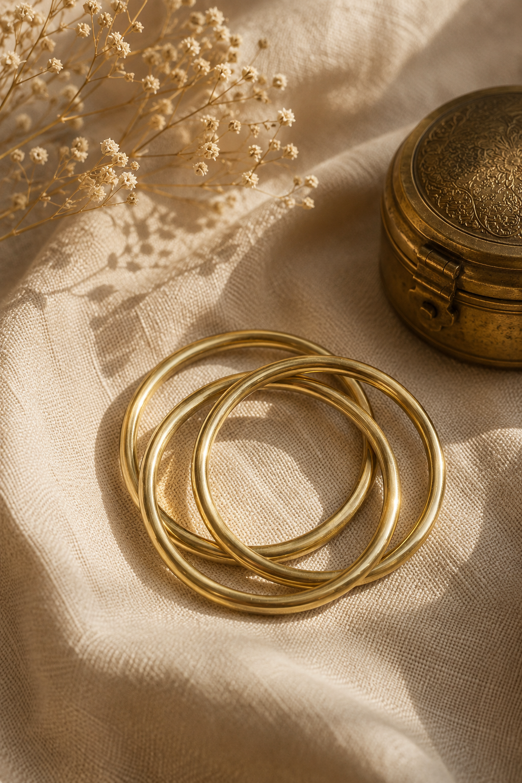 Myra Bangle Stack (Set of 3 Entwined Bangles)