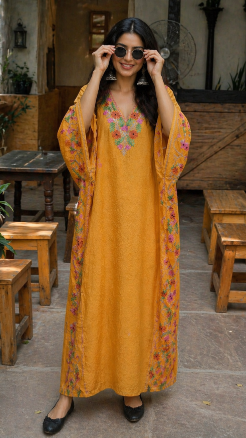 Dariyana Gulmohar Kaftan