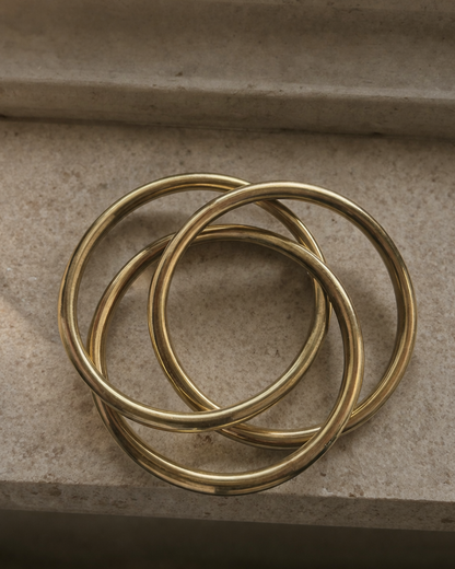 Myra Bangle Stack (Set of 3 Entwined Bangles)