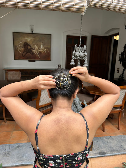 Zenia Brass Bun Cage