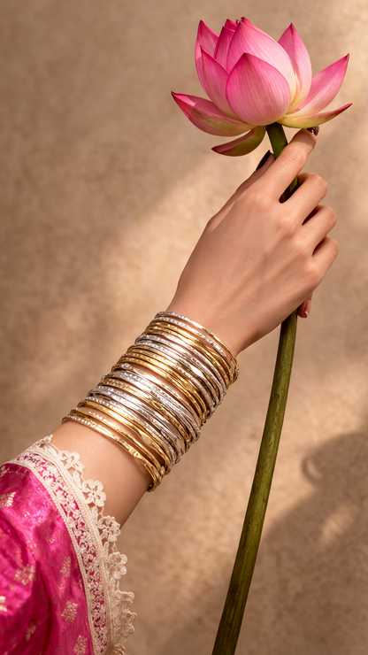 Anvira Bangle Stack (Set of 5 Bangles)