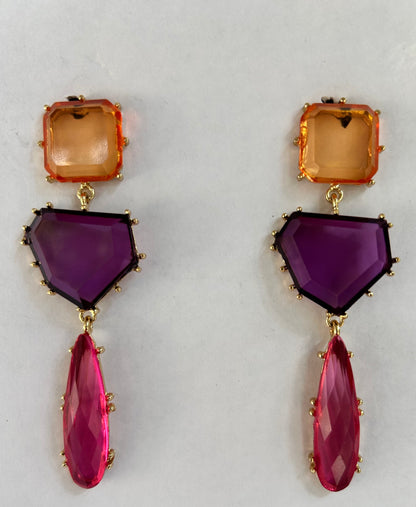 Dariyana  Prism Earrings