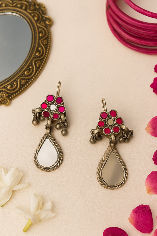 Dariyana Gulabi Noor Earrings